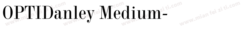 OPTIDanley Medium字体转换
